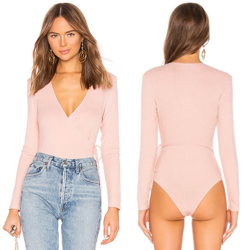 NWT Capulet Revolve Prima Wrap Long Sleeve Bodysuit Top